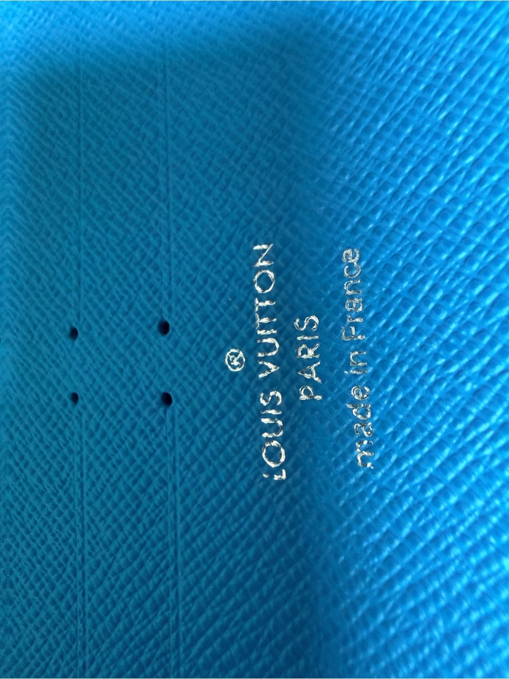 Louis Vuitton blue card holder longer version - Picture 3 of 3
